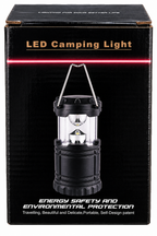 Lampă LED Camping Telescopică – 1W, 60 lm, 3×AA, Mâner pentru Agățare