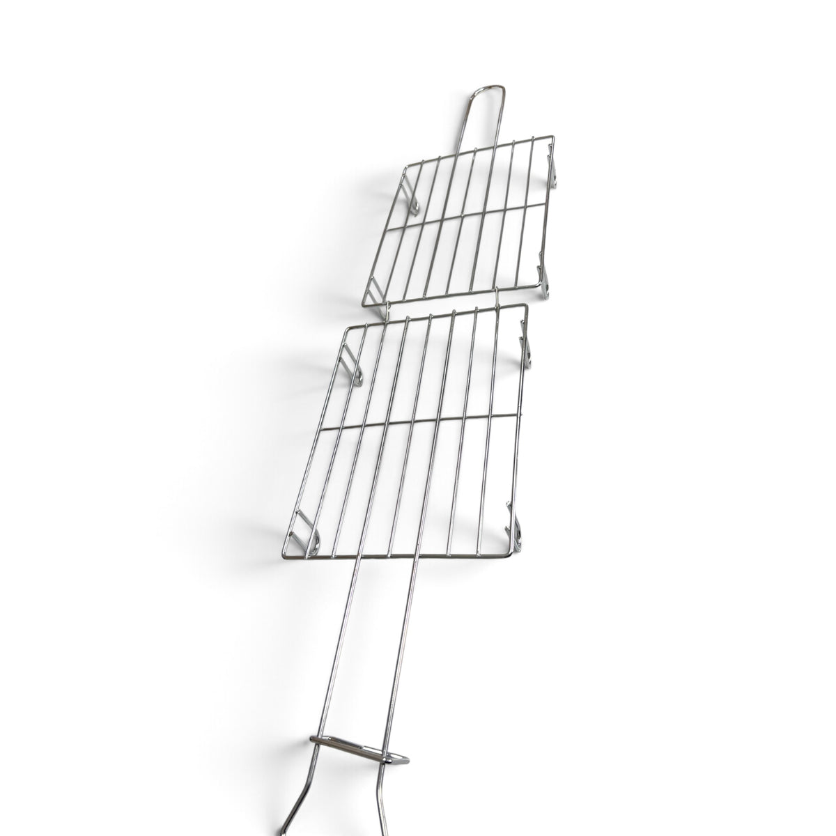 Grătar Dublu pentru Carne – 20 × 15 cm, cu Mâner