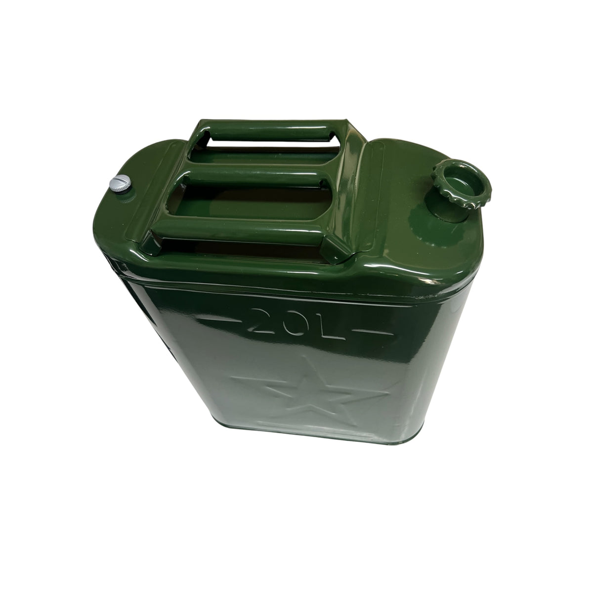 Canistră Metalică 20 Litri, Verde, cu Filet