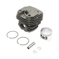 Set Motor Drujbă 43 mm – Cilindru, Piston, Segmenți, Bolț și Siguranțe