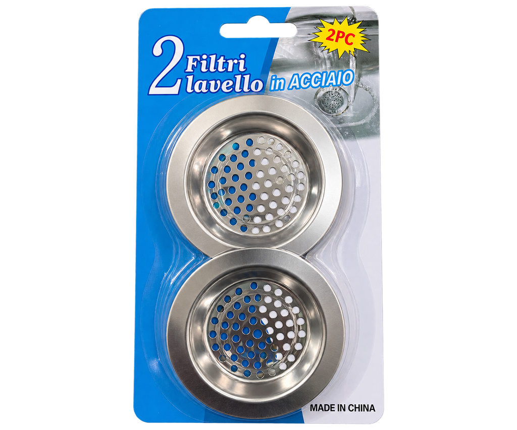 Set 2 Filtre pentru Chiuvetă din Inox – Site pentru Scurgere