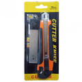 Cutter Profesional 18 mm cu Rezervă Lame, Lamă Segmentată din Oțel, Mâner Ergonomic
