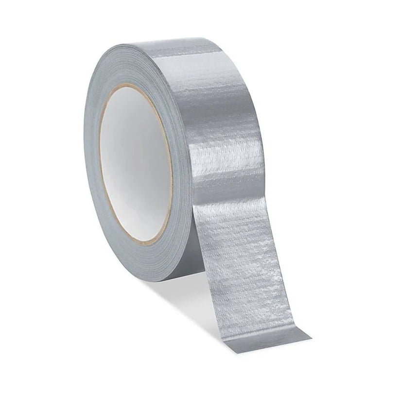 Bandă Adezivă Pânzată Gri (Duct Tape) pentru Reparații și Fixare