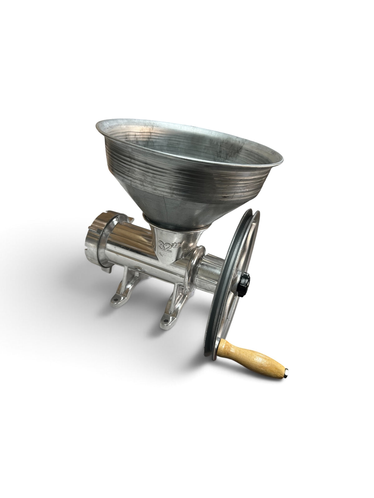Motor Electric Monofazat 3 kW cu Cadru Metalic și Pâlnie – pentru Mașină de Tocat Carne Nr. 32