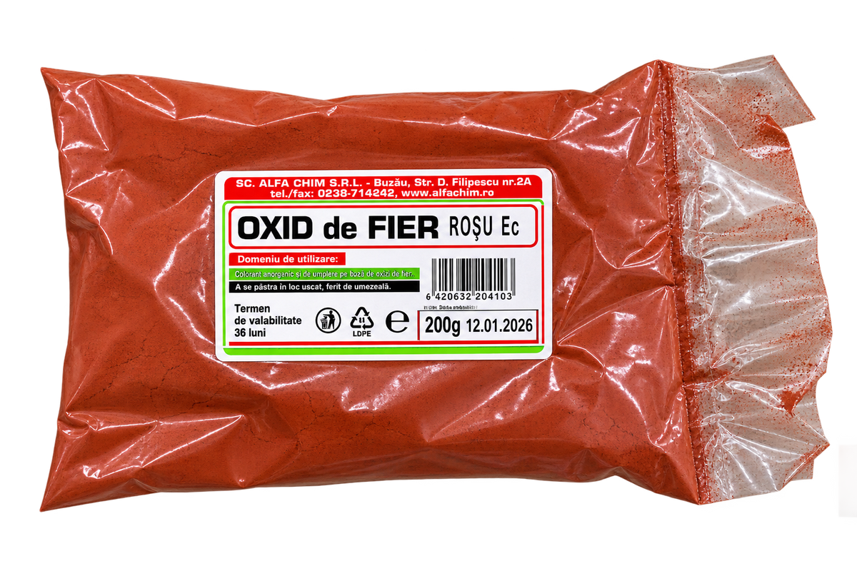 Oxid de Fier Roșu EC – Pigment Anorganic, 200 g