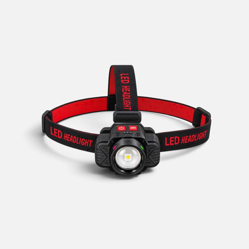 Lanternă Frontală LED KX-003 cu Senzor de Mișcare, Lumină Aproape/Distanță – Cod 5425