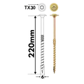 Surub Dulgherie Cap Plat/Saiba 6x220 100 buc