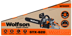 Drujbă Profesională pe Benzină Wolfson STX-620 – 3,5 CP, 58 cc, Lamă 45 cm