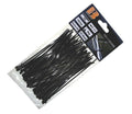 Coliere de Plastic (Șoricei) Negre 3.6 × 150 mm, 100 Bucăți, Rezistente UV, Nylon PA66