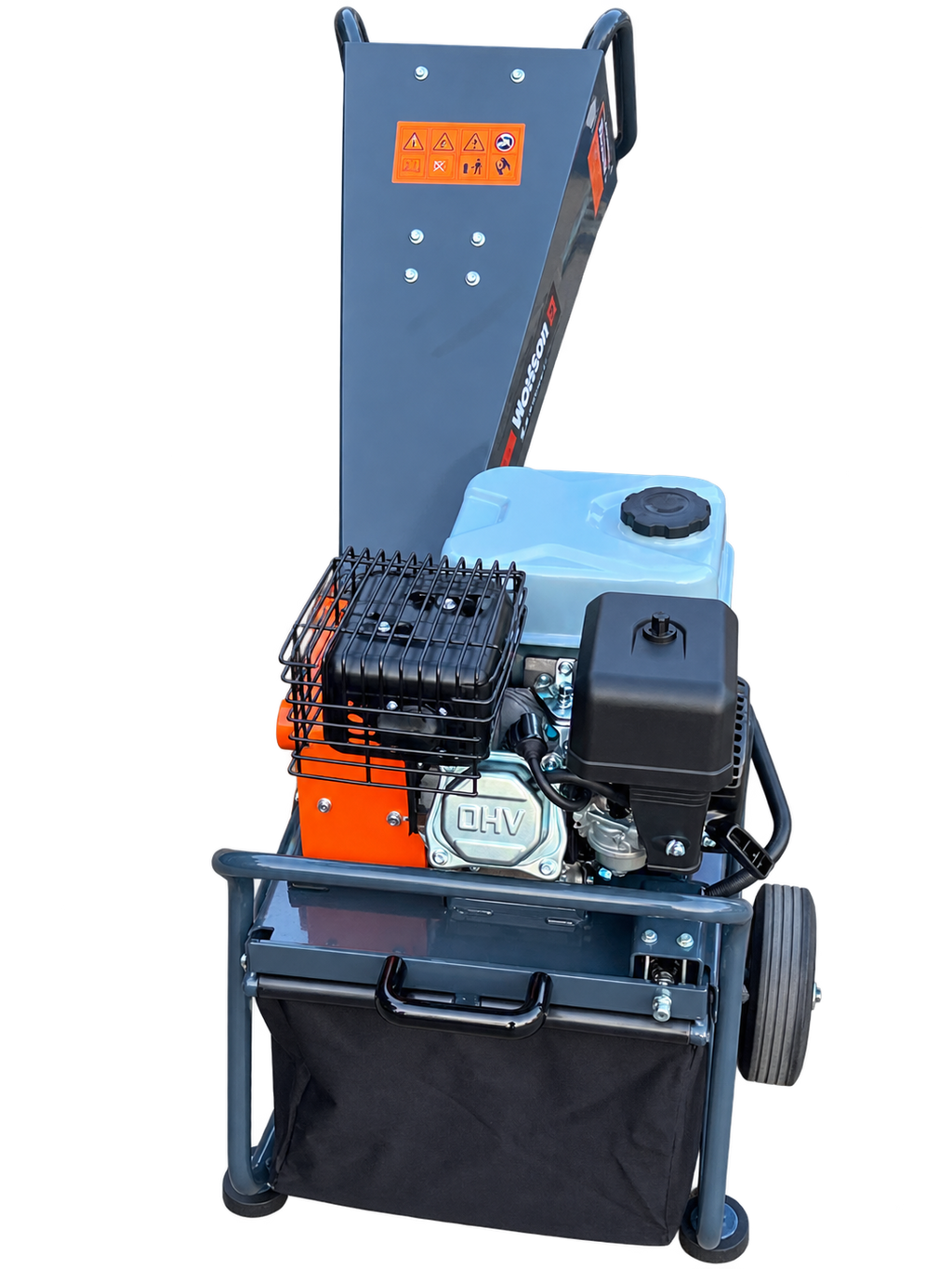 Tocător de Crengi Vertical Wolfson Imperio 8 CP, Motor 212 cm³, Diametru Maxim 50 mm, cu Sac Colector – WF50087