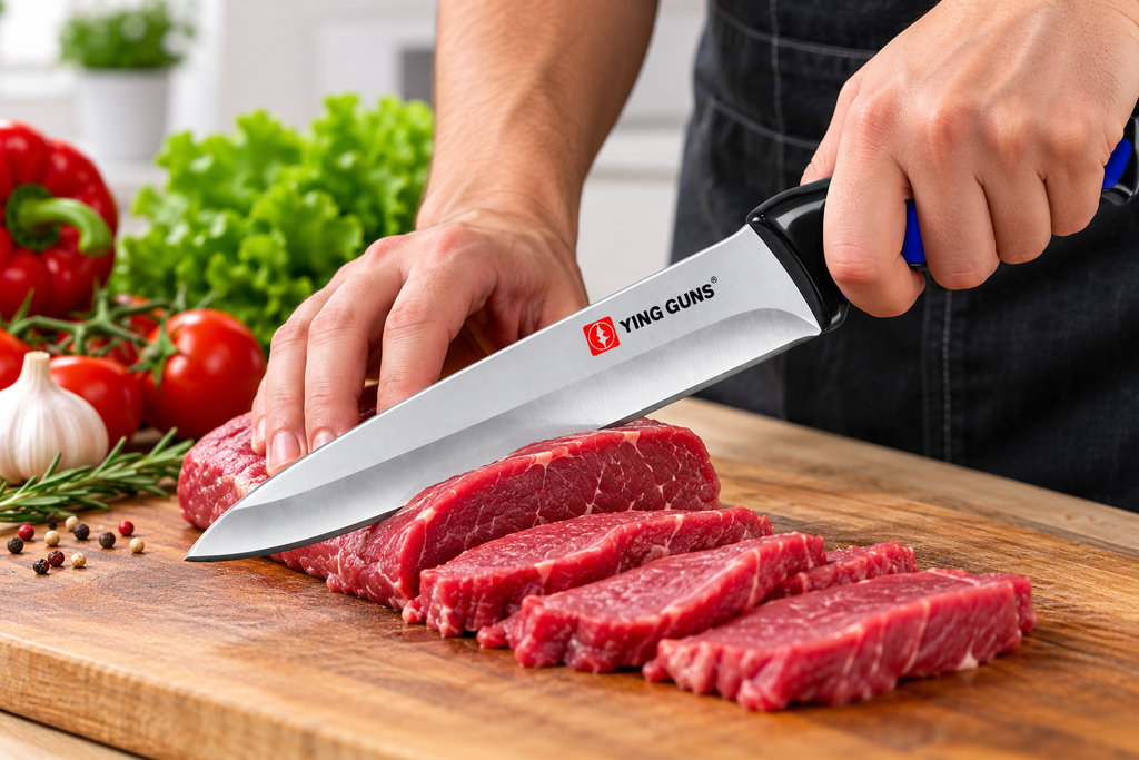 Cuțit Blister Mare pentru Carne Ying Guns – Mâner Antialunecare