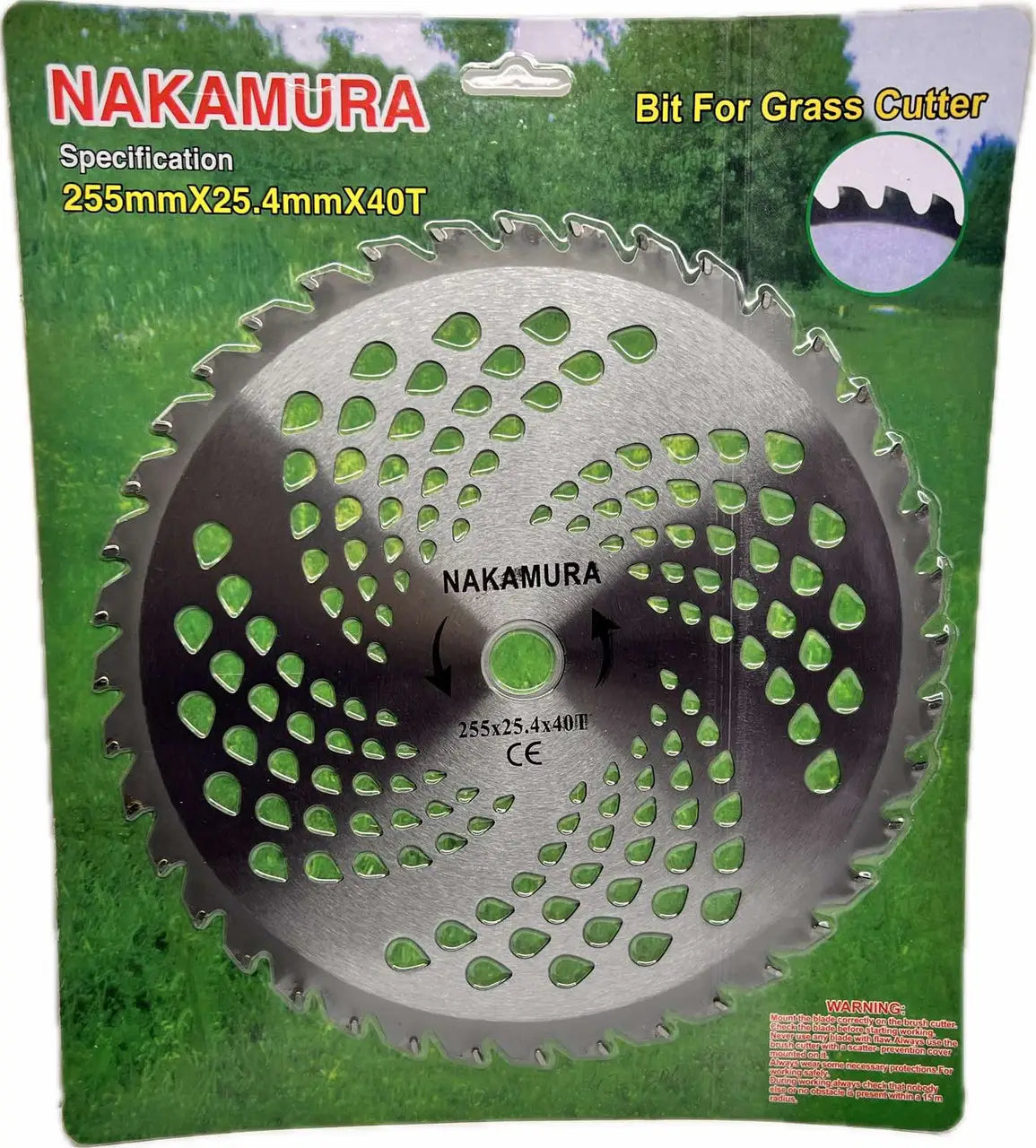 Disc de taiat iarba drept, 255mm, pentru motocoasa