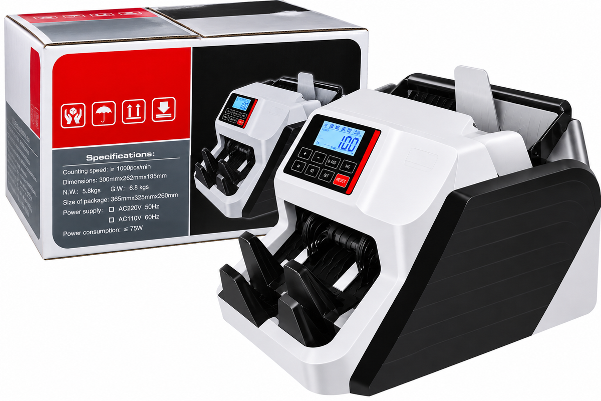Mașină de Numărat Bancnote Automată – Detector UV/MG, ≥1000 Bancnote/Minut