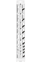 Ștergător Auto GMAX 21” / 530 mm – Lamă Parbriz cu 10 Adaptoare
