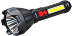 Lanternă LED Reîncărcabilă ZJ-05 cu USB și Lumină Laterală COB
