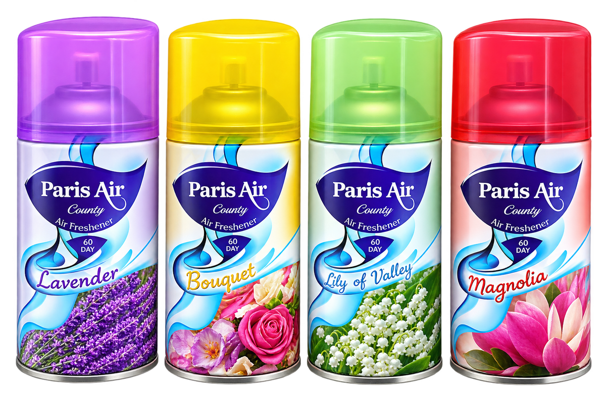 Set 12 Spray-uri Odorizante pentru Cameră, 205 ml, Parfum de Lungă Durată, Diverse Arome