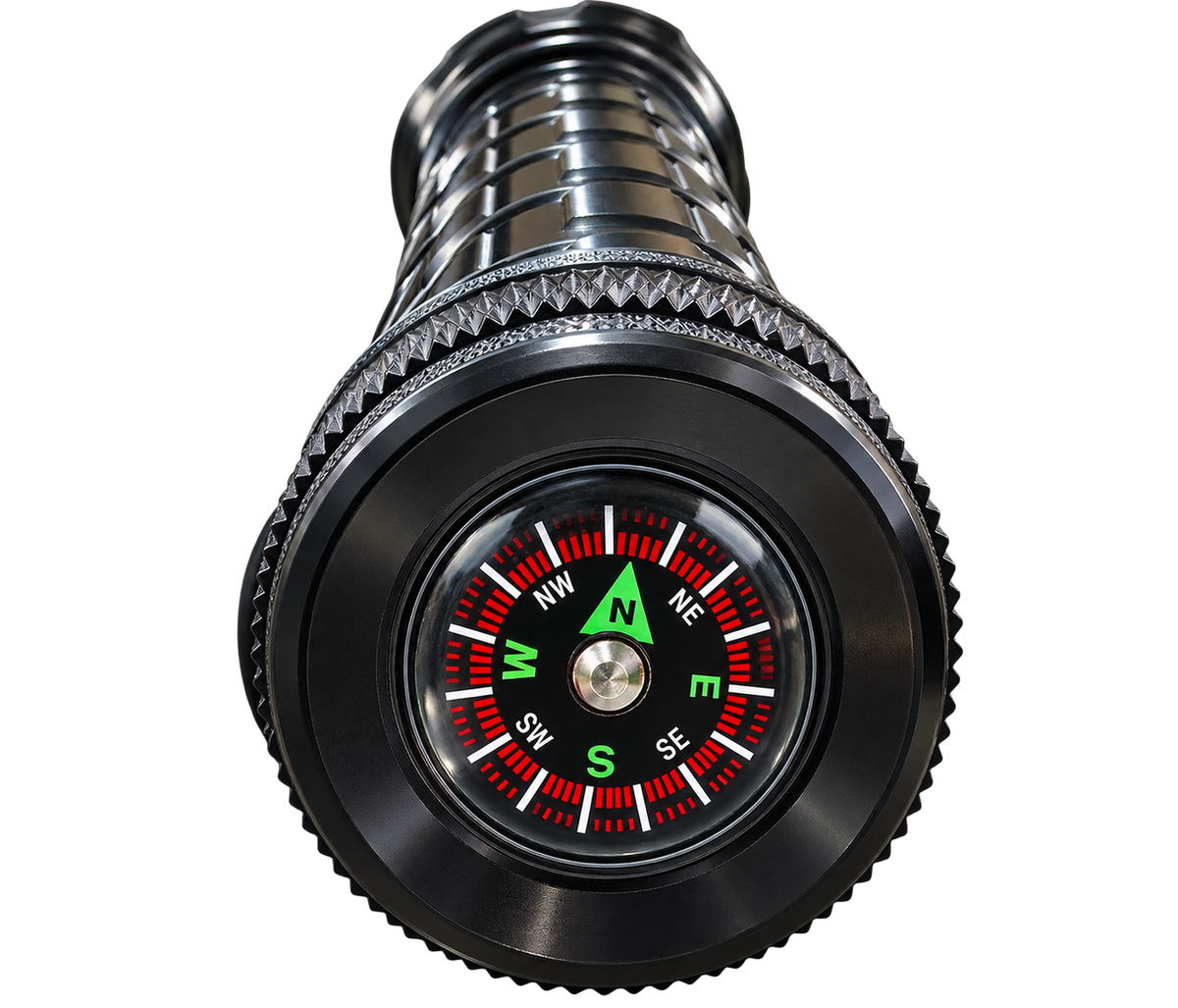 Lanternă LED cu Zoom, Busolă Integrată și Curea de Umăr – Cod 3*R20