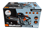 Drujbă pe Benzină Wolfson Imperio 2500 DAX2500 – 1,3 CP, Lamă 30 cm, 4 Accesorii