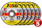Set 5 Discuri de Polizat Metal/Inox JoSili – 125 × 6,0 × 22 mm