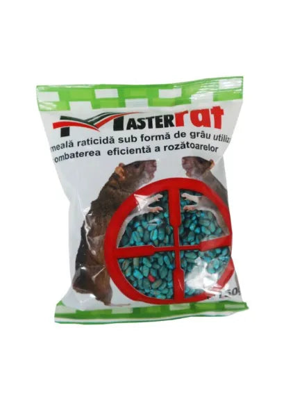 Master Rat Grâu 150 g – Momeală Raticidă pentru Combaterea Șobolanilor și Șoarecilor