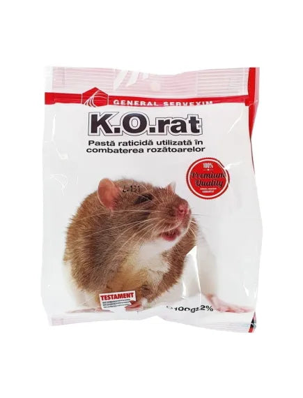 Master Rat Pasta – Momeală Raticidă sub Formă de Pastă pentru Combaterea Șobolanilor și Șoarecilor