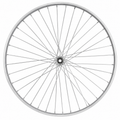 Roată Spate Bicicletă 28" x 1.75 cu Spițe Duble, Fără Butuc