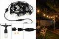 Ghirlandă Luminoasă Exterior 10 m cu 20 Becuri LED E27 Incluse – Conectabilă, IP65