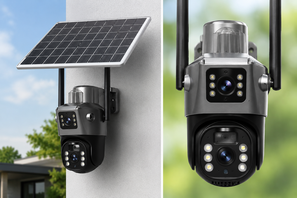 Camera Supraveghere Dubla 4G Solara