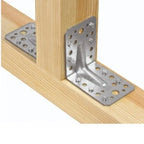 Colțare Lemn Ranforsate 90x90x65x2 mm – Oțel Zincat pentru Îmbinări și Fixări Set de 10 buc