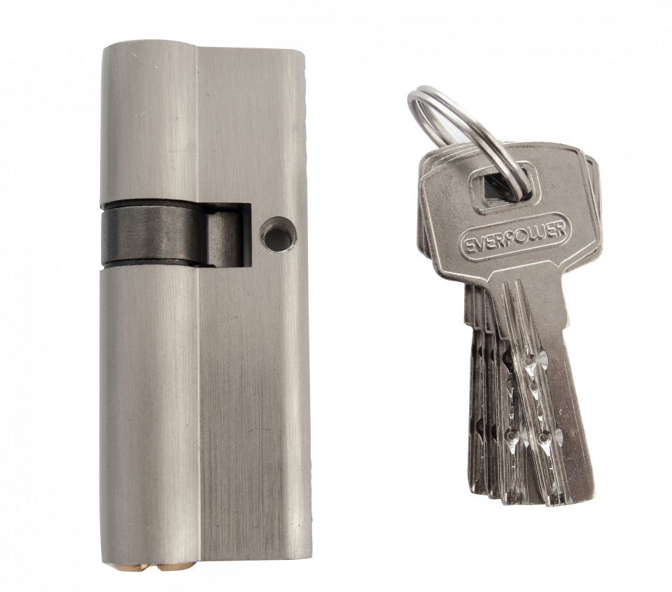 Butuc Cilindru Everpro MS-CZ70/25 cu 4 Chei – 70 mm, Tip European Asimetric
