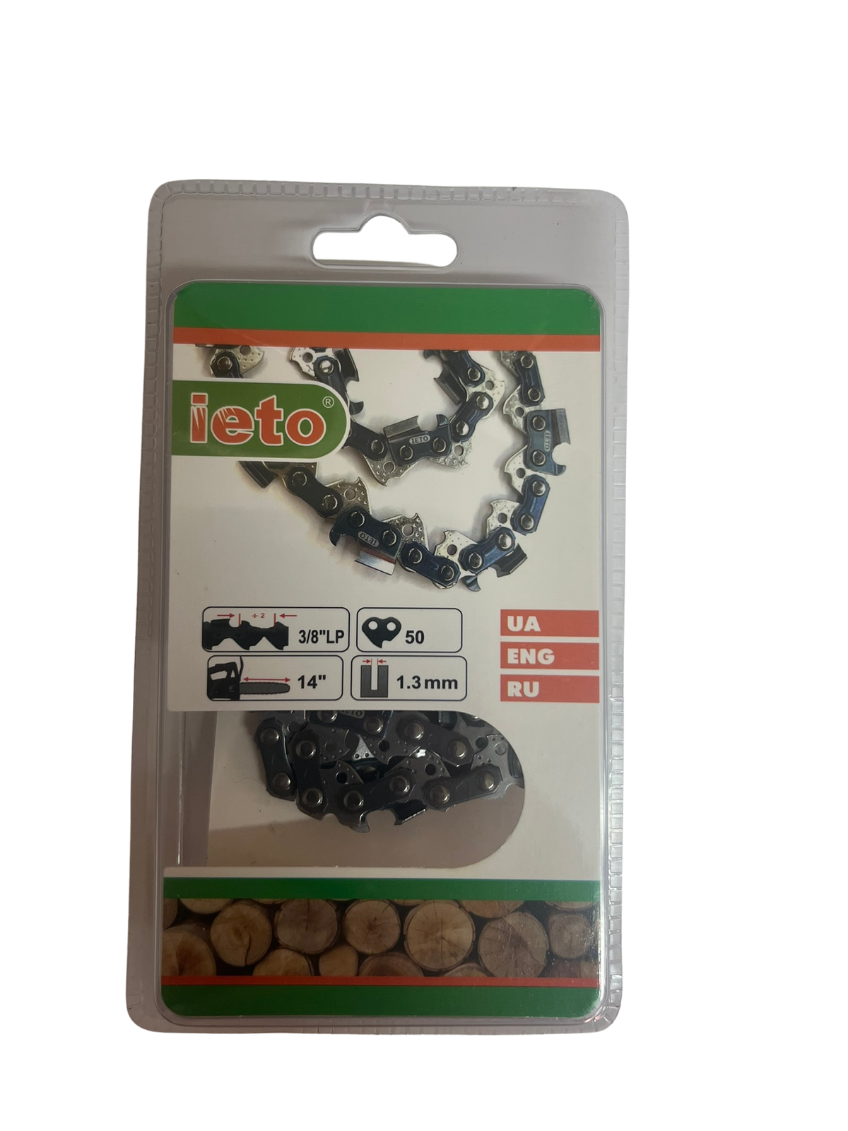 Lanț Drujbă IETO 25 Dinți – Pas 3/8" LP, Canal 1.3 mm, pentru Lamă 14"