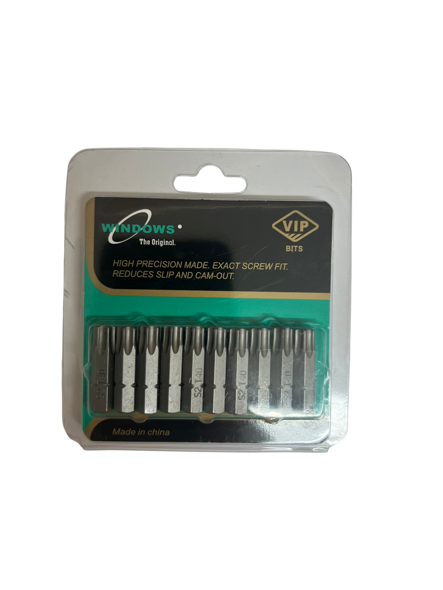 Set 10 Biți Torx T40 Verzi, 25 mm – pentru Șurubelniță și Mașină de Înșurubat
