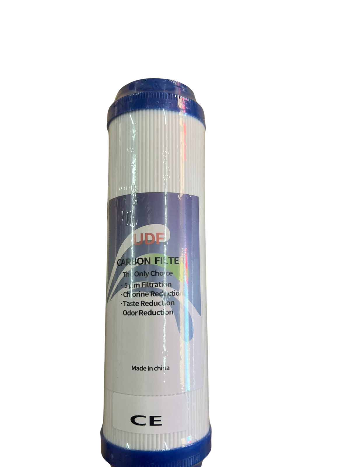 Cartuș Filtru de Apă UDF cu Cărbune Activ Granular – 10", 5 Microni, Reducere Clor, Gust și Miros