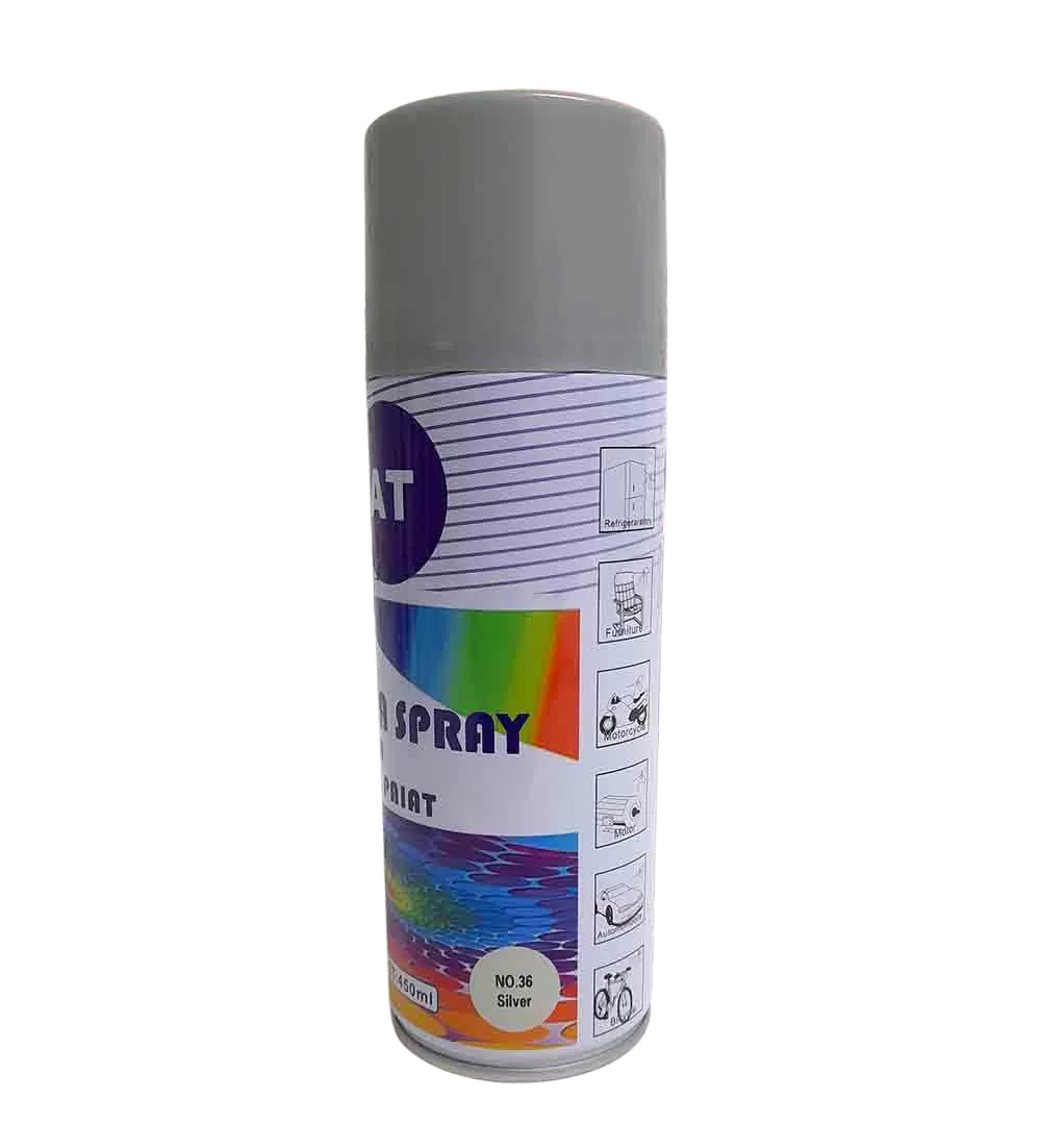 Spray Vopsea Gri pentru Metal, Lemn și Diverse Suprafețe