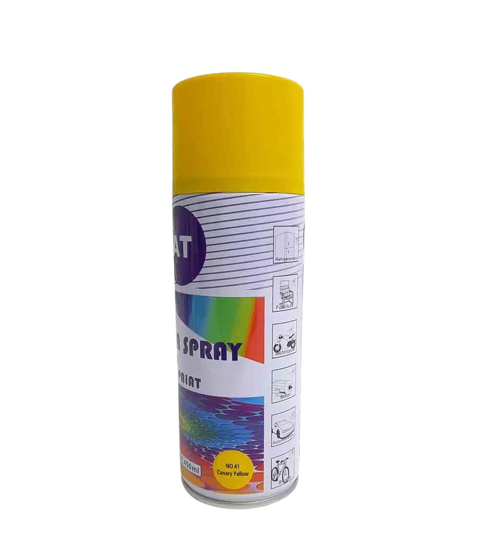 Spray Vopsea Galben pentru Metal, Lemn și Diverse Suprafețe