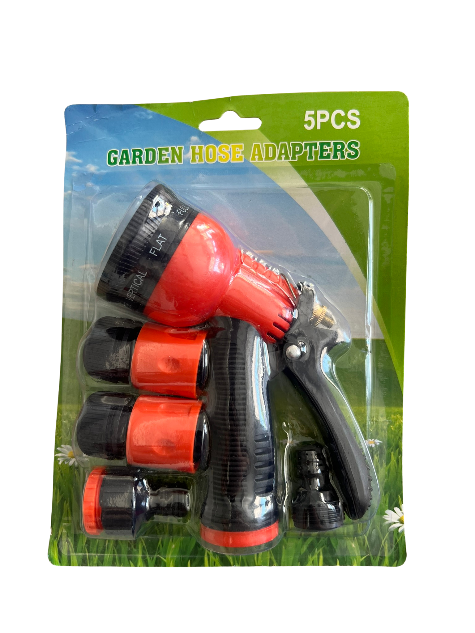 Set Pistol pentru Udare cu 5 Piese – Accesorii Complete pentru Furtun de Grădină