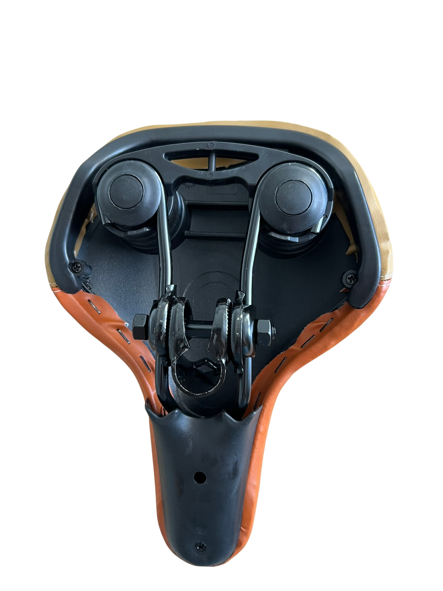 Șa Velo Crem cu Arcuri – Confort Ergonomic pentru Bicicletă