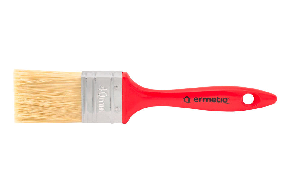 Pensulă Roșie Ermetiq 40 mm – pentru Vopsele, Lacuri și Grunduri