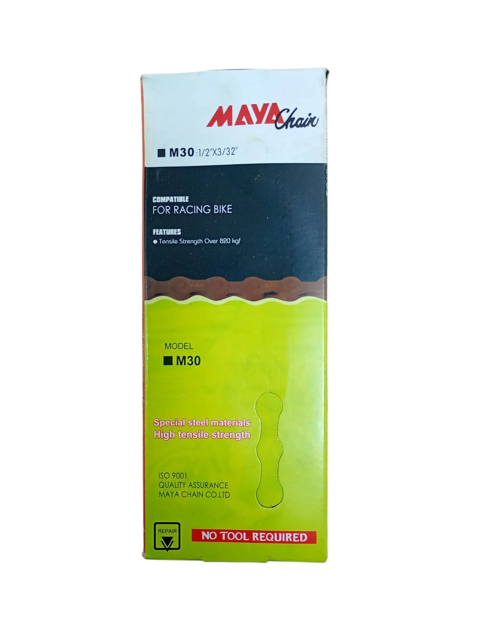 Lanț Bicicletă Maya M30 1/2 × 3/32 – 116 Zale, Compatibil 5/6/7/8 Viteze