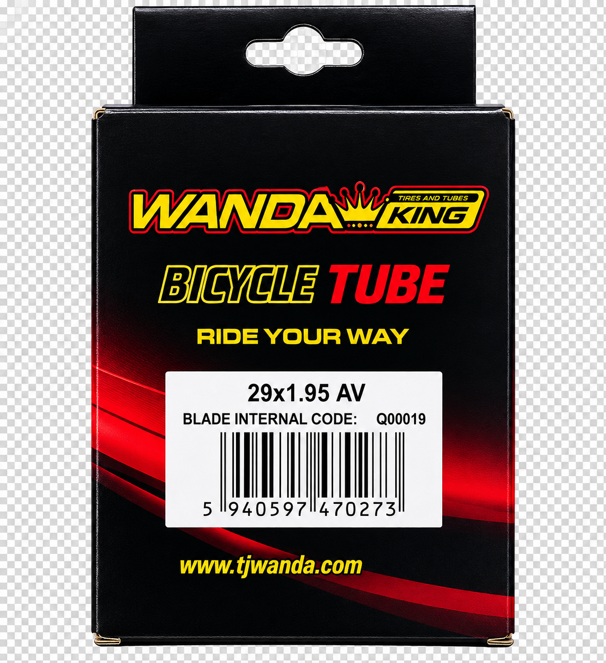 Cameră Bicicletă WANDA 29 x 1.95 cu Valvă Auto (AV)