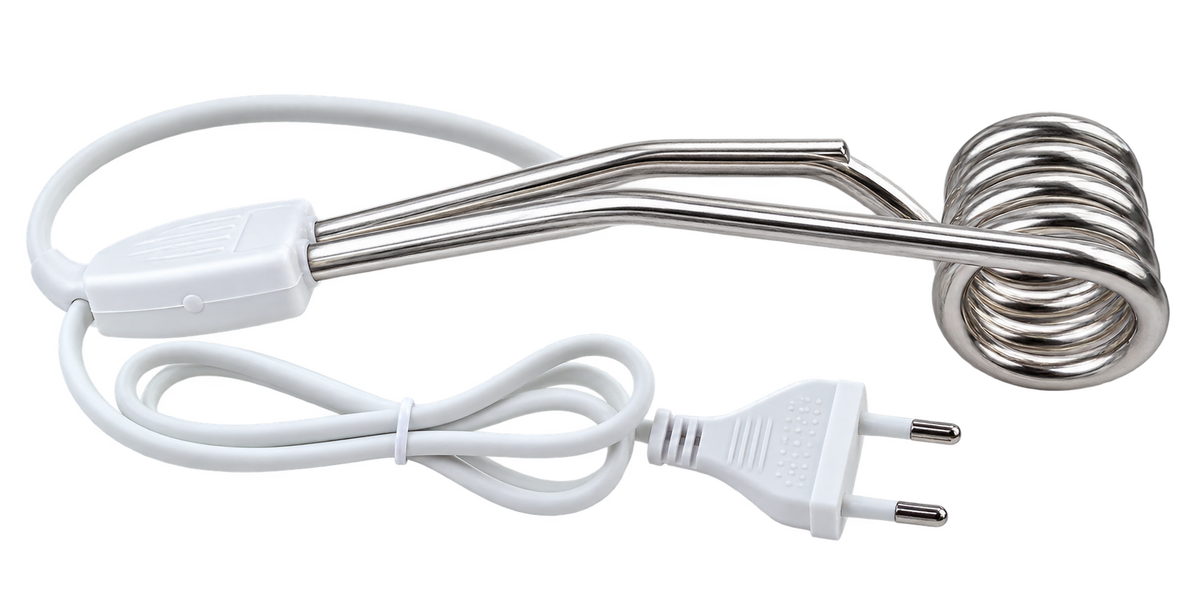 Fierbător Mic Electric de Apă Tip Spirală – Rezistență Imersabilă