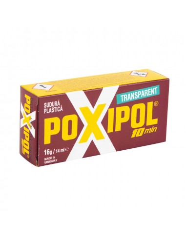 Set 6 Adezivi Bicomponenți Poxipol Transparent 14 ml – Sudură Plastică cu Întărire Rapidă