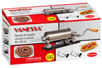 Mașină Manuală de Umplut Cârnați GEO-LUX, Inox, Capacitate 4 kg, 4 Pâlnii Incluse