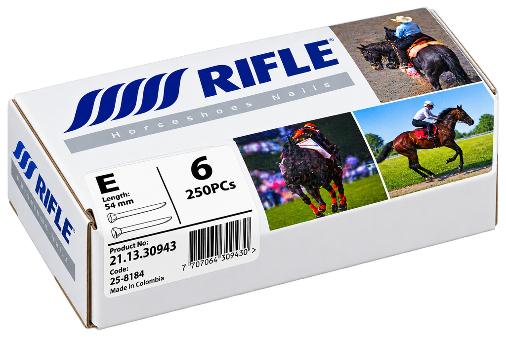 Cuie pentru Potcovit Cai RIFLE E6 – 54 mm, Cutie 250 Bucăți