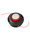 Cap motocoasă tambur universal Ø12.5 cm – buton metalic, negru-portocaliu, 500g, M10 x 1.25mm