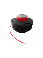 Cap motocoasă tambur universal Ø12.5 cm – buton metalic, negru-portocaliu, 500g, M10 x 1.25mm