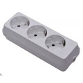 Cap Prelungitor 3 Prize Schuko cu Placă Ceramică – 16A, 230V, Alb