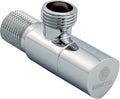 Robinet Colțar 1/2" x 3/4" Cromat – Robinet de Închidere pentru Mașină de Spălat și Instalații Sanitare