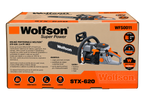 Drujbă Profesională pe Benzină Wolfson STX-620 – 3,5 CP, 58 cc, Lamă 45 cm
