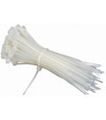 Coliere de Plastic (Șoricei) Albe 3.6 × 150 mm, 100 Bucăți, Nylon PA66, Autofixare